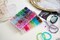 2 Pack - 1300PCS Round Glass Beads for Jewelry Making(Solid+Printing)